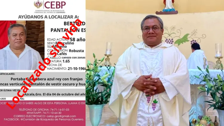 Confirman el fallecimiento del padre Bertoldo Pantaleón (Foto: Especial /EXPRESO)