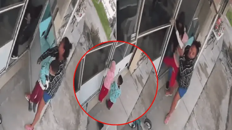 Video del momento en que los menores son sustraídos en Ixtlahuaca (Foto: Especial /EXPRESO)