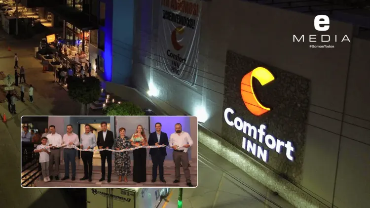 La noche de este martes fue el corte de listón del Comfort Inn en Hermosillo. (Jesús Ballesteros)
