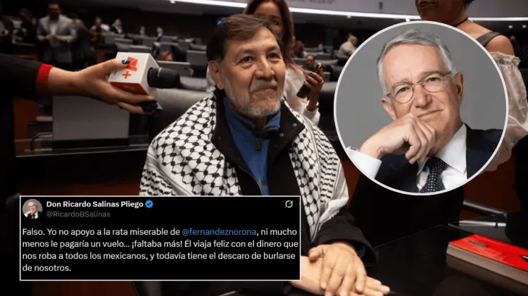 Tras bromear sobre Salinas Pliego, el empresario desmintió a Noroña en X (Foto: Especial /EXPRESO)