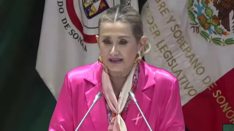 Ely Sallard en Sesión Ordinaria de Congreso de Sonora. (Foto: Especial / EXPRESO)