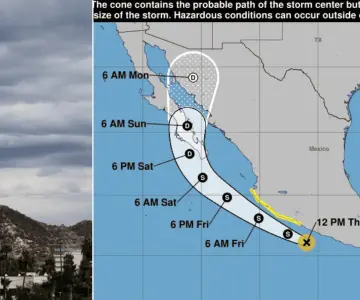 Tormenta tropical Raymond causará lluvias en Sonora este fin de semana