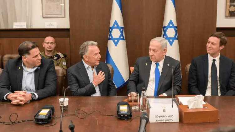 Netanyahu en reunión con Steve Witkoff enviado especial de EU en Medio Oriente. (Foto: @IsraeliPM)