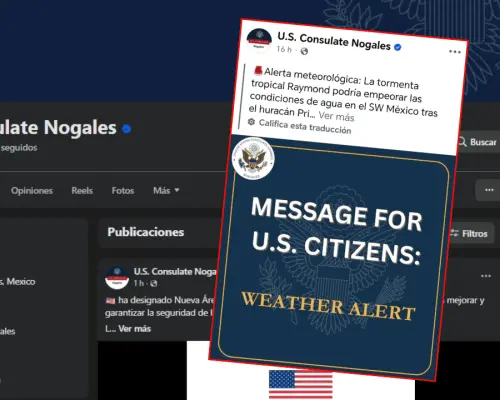 El Consulado de Estados Unidos en Nogales reactiva su página oficial