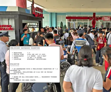 Terremoto de 7.4 sacude Filipinas y provoca alerta de tsunami en Mindanao