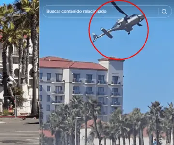 VIDEO: Helicóptero se estrella en playa de California; cinco hospitalizados