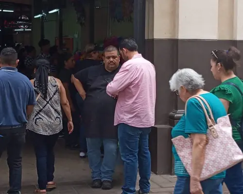 El cielo gris trae vida al Mercado Municipal en un domingo nublado