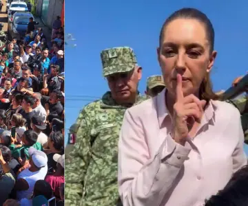 Sheinbaum enfrenta reclamos durante visita a zonas inundadas de Veracruz