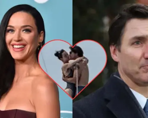 ¡Romance en alta mar! Katy Perry y Justin Trudeau, entre besos y abrazos