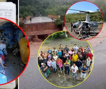 Rescatan maestros veracruzanos atrapados en escuela sin comida ni luz