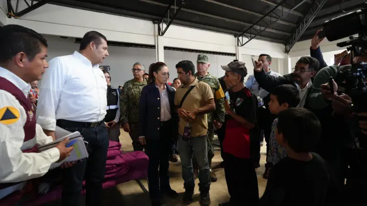 Sheinbaum supervisa los protocolos de atención tras las lluvias (Foto: Presidencia de la República)