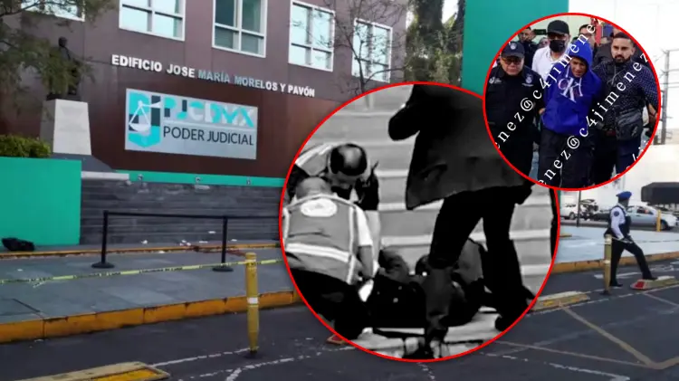 Elementos de la Policía aseguraron el arma y moto del presunto agresor (Foto: Especial /EXPRESO)