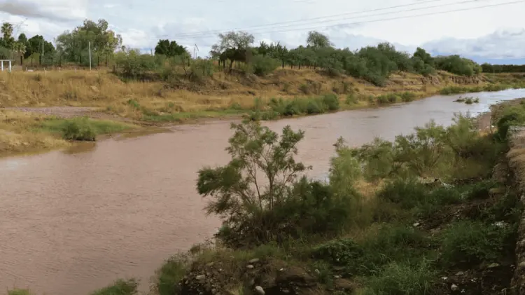 El río San Miguel, a la altura de San Pedro. (Foto: José Díaz/EXPRESO)
