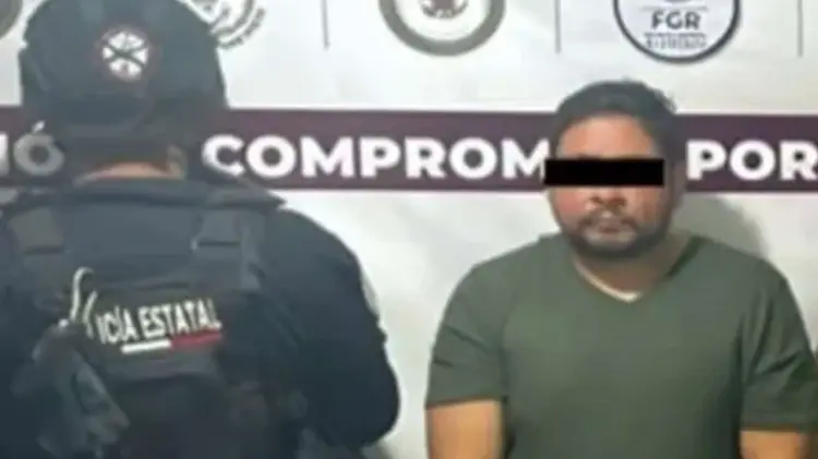 El sujeto fue detenido en el municipio de Centla. (Foto: Especial / EXPRESO)