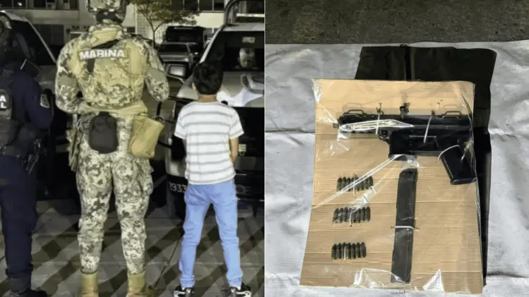 El niño ha sido identificado como Derek Jair y portaba arma además de drogas. (Foto: Especial)