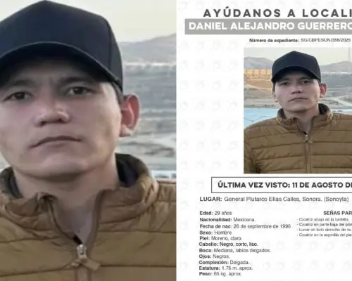 Buscan a Daniel Alejandro Guerrero González, joven desaparecido en Sonoyta