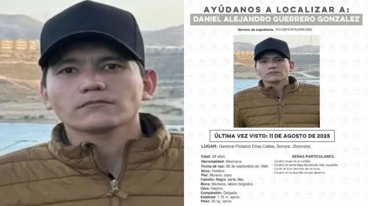 Joven desaparecido en Sonoyta, Sonora. (Foto: Especial / EXPRESO)