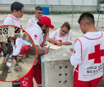 Comandante de Cruz Roja Nogales, participa en labor humanitaria en Veracruz