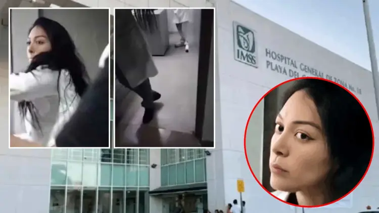 La doctora Cyndi Arreola reaccionó violentamente ante reclamos (Foto: Especial / EXPRESO)