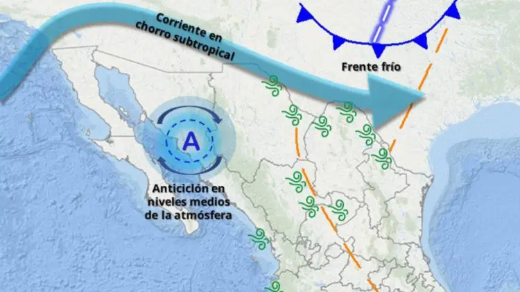 El anticiclón en niveles medios de la atmósfera mantendrá un ambiente fresco por la mañana.