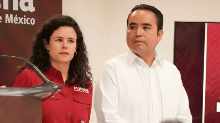 Luisa María Alcalde y Heriberto Aguilar. (Foto: Cortesía)