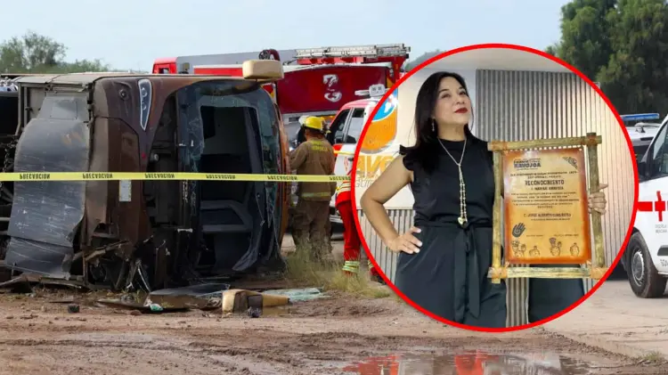 La maestra y promotora cultural de Navojoa resultó con lesiones (Foto: Especial /EXPRESO)