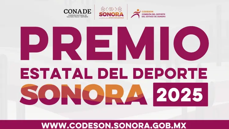 Sonora: 23 candidatos al Premio Estatal del Deporte 2025.