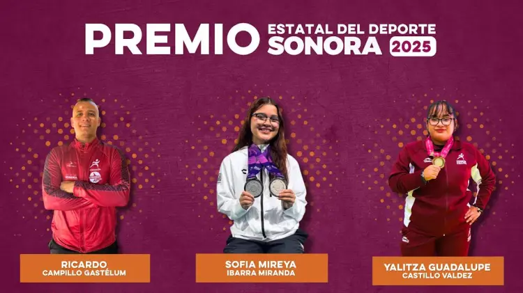 Sofía Ibarra y Ricardo Campillo ganan el Premio Estatal del Deporte 2025.