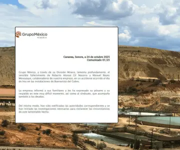 Dos mineros fallecen tras accidente en mina Buenavista del Cobre