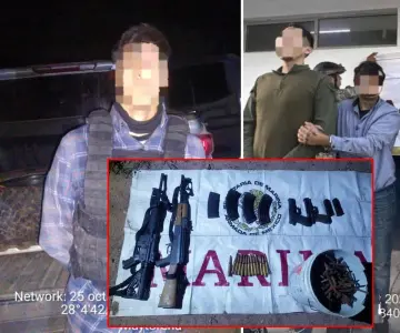 Detienen a cuatro personas con armas y equipo táctico en Empalme