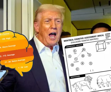 Trump confunde prueba de detección de demencia con un "difícil test de IQ"