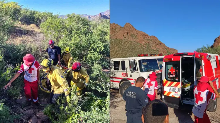 Mujer perdió el equilibrio y cayó a un barranco en el Tetas de Cabra (Foto: Especial / EXPRESO)