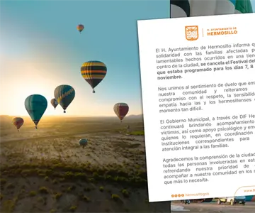 Hermosillo cancela Festival del Globo en solidaridad a víctimas de incendio