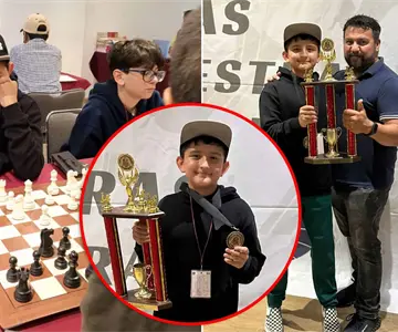 Niño hermosillense se posicionó como campeón internacional de ajedrez