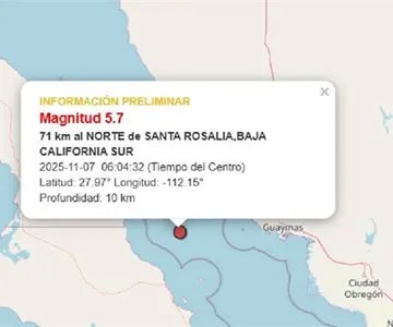 Tiembla en Guaymas por tercer día consecutivo; PC descarta daños severos