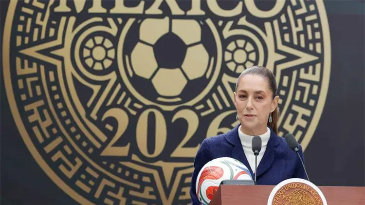 Sheinbaum resalta unión trilateral rumbo al Mundial 2026. (Foto: Agencia Reforma/EXPRESO)