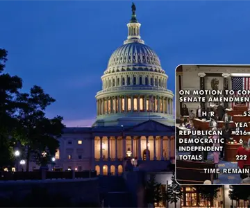 Aprueban ley para reabrir Gobierno de EU tras récord de 43 días cerrado