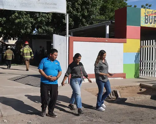 Desalojan kínder y Casa de los Abuelos por corto en transformador
