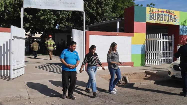 Desalojan kínder y Casa de los Abuelos por corto en transformador