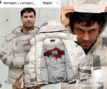 Viral: IA del Chapo Guzmán modela chamarra ensangrentada de marca mexicana