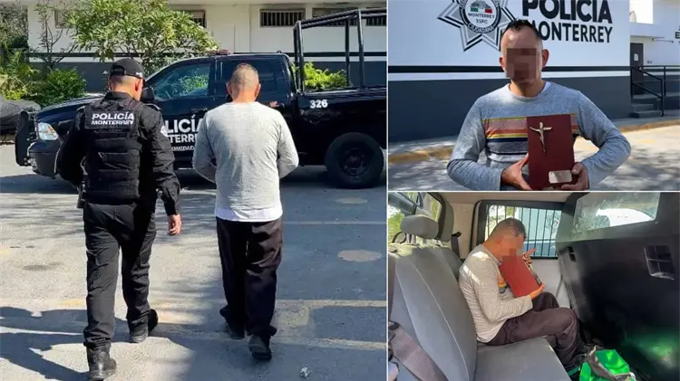 Le roban mochila con urna mientras dormía en un bar de Monterrey (Foto: Especial / EXPRESO)