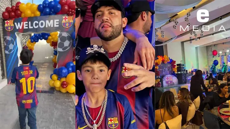 El caborquense celebró un año más de vida de su primogénito. (FOTOS: ESPECIAL / EXPRESO)