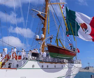 Regresa a México el Buque Cuauhtémoc seis meses después del accidente en EU