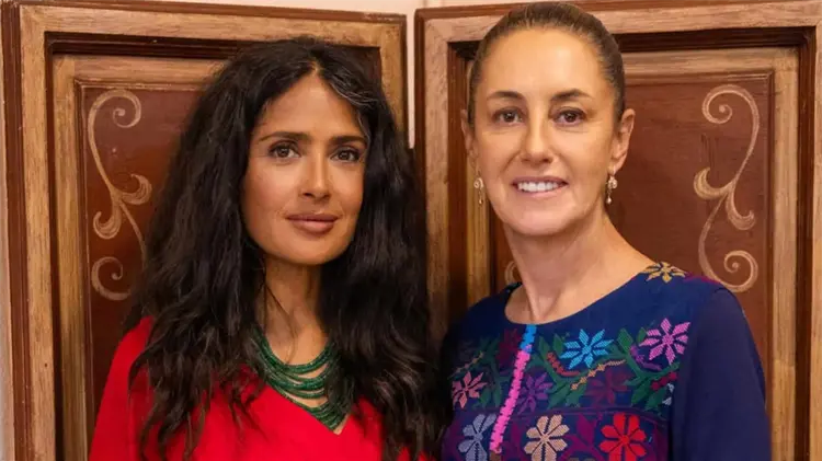 Sheinbaum revela que le presentaron a Salma Hayek en Veracruz (Imagen: @claudia_shein en Instagram)