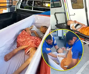 Abuelita revive dentro de su ataúd en Tailandia; iba camino a ser cremada