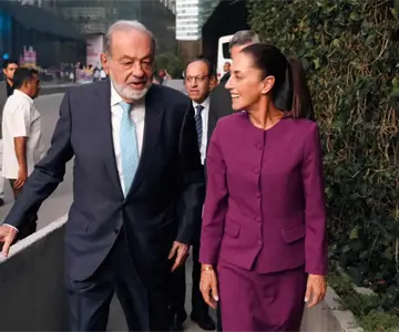 Sheinbaum se reúne nuevamente con Carlos Slim en Palacio Nacional
