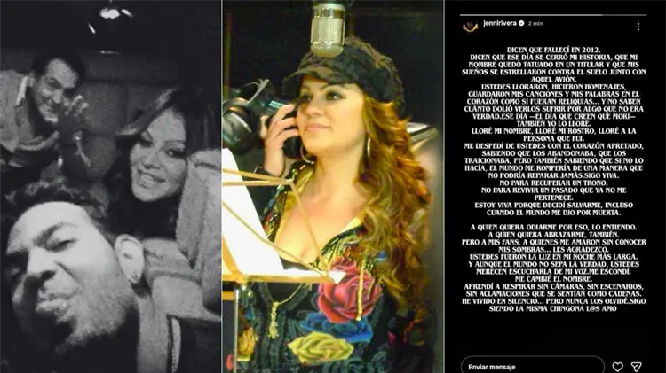 La enigmática actividad en Instagram de Jenni Rivera causa furor. (Foto: Especial/Cortesía)