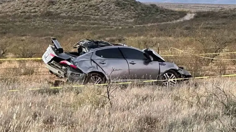 Ocurrió en el tramo carretero Agua Prieta–Cananea a la altura del kilómetro 32 (Foto: Cortesía)