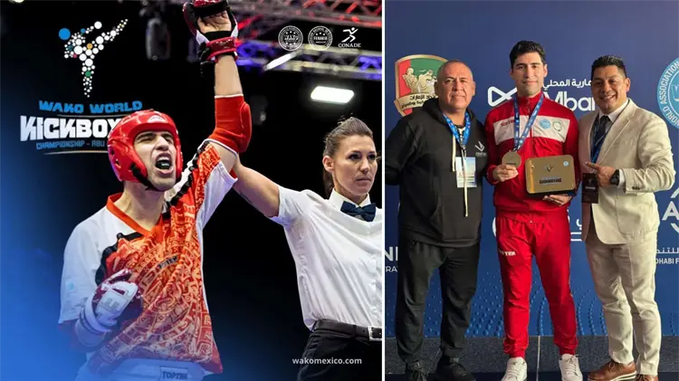 Héctor Solorio celebra su segunda medalla de oro mundial (Foto: Especial / EXPRESO)