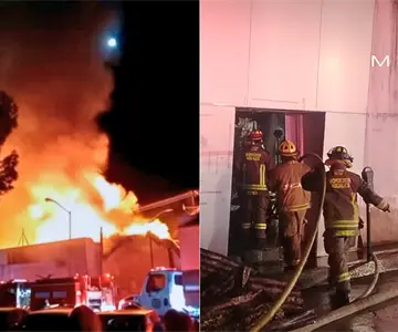 Incendio consume inmueble cercano a garita DeConcini; no hay lesionados